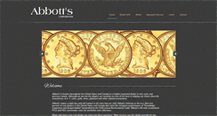 Desktop Screenshot of abbottscoins.com
